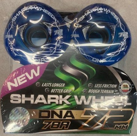 72MM Shark Wheels Blue